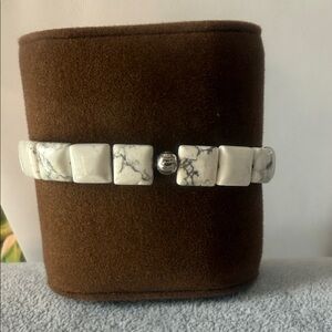White and Gray Stone Bracelet